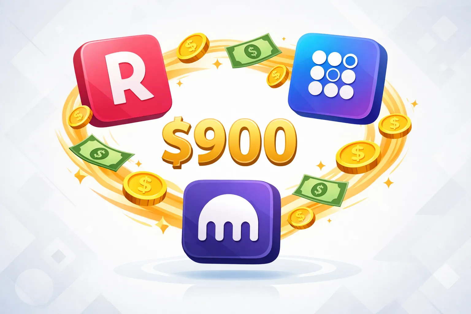 Rakuten SoFi Kraken referral combo illustration