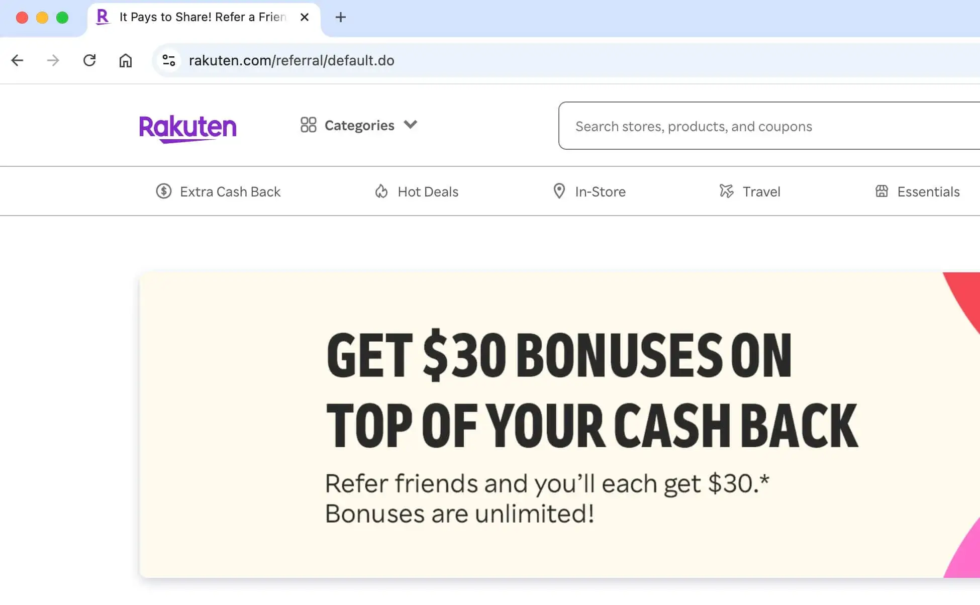 Rakuten Welcome Bonus